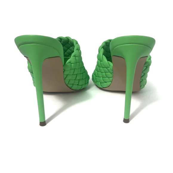 Steve Madden Heels Fateful Size 8 Bright Neon Green Pointy - Picture 4 of 6